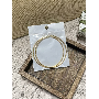 4.5-star customer review photo by A*****o, image 2 of 4 for Minimalist Brass Rhinestone Stackable Band Rings