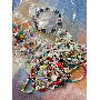 4.8-star customer review photo by J*****n, image 3 of 3 for Mushroom Lampwork Glass Beads with Polka Dot Design For DIY Jewelry