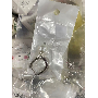 4.8-star customer review photo by D*****n, image 3 of 9 for 925 Sterling Silver Zirconia Huggie Hoop Earrings For Women
