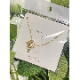 4.6-star customer review photo by K*****l, image 7 of 7 for Natural Rose Quartz Engraved Heart Stone With Gold Lettering