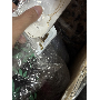 4.7-star customer review photo by T*****s, image 4 of 5 for Floral Canvas Apron With Pockets Ruffle Hem Lace Trim For Women