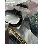 4.9-star customer review photo by C*****y, image 3 of 5 for Portable Velvet Jewelry Box With Mirror Travel Case
