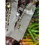 5-star customer review photo by A*****y, image 1 of 6 for Double Layered Titanium Steel Birth Month Flower Necklace