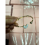 4.8-star customer review photo by Γ*****Υ, image 4 of 7 for Adjustable Copper Open Rings With Zircon For Women