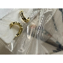4.5-star customer review photo by M*****n, image 2 of 5 for Zircon Pearl Gold Plated Copper Huggie Hoop Earrings For Women