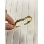 4.6-star customer review photo by A*****t, image 4 of 6 for Irregular Wave Stainless Steel Bangle Adjustable Open Cuff