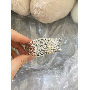 4.8-star customer review photo by H*****h, image 5 of 6 for Handmade Natural Raw Stone Wire Wrapped Drop Earrings For Women