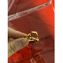 4.6-star customer review photo by J*****e, image 1 of 6 for Irregular Stainless Steel Open Ring Liquid Metal Lava Style