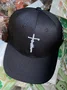 4.7-star customer review photo by D*****., image 1 of 3 for Faith Cross Embroidery Baseball Cap For Men Women