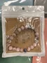 4.7-star customer review photo by K*****., image 2 of 4 for Natural Stone Beaded Bracelet With Metal Heart Charm For Women
