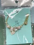 4.7-star customer review photo by K*****., image 4 of 4 for Natural Stone Beaded Bracelet With Metal Heart Charm For Women