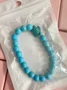 4.8-star customer review photo by A*****., image 3 of 3 for Men Braided Rope Bracelet With Stainless Steel Horseshoe Shackle